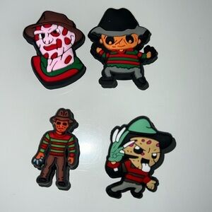 Freddy Kruger croc charms 4 count. New unused